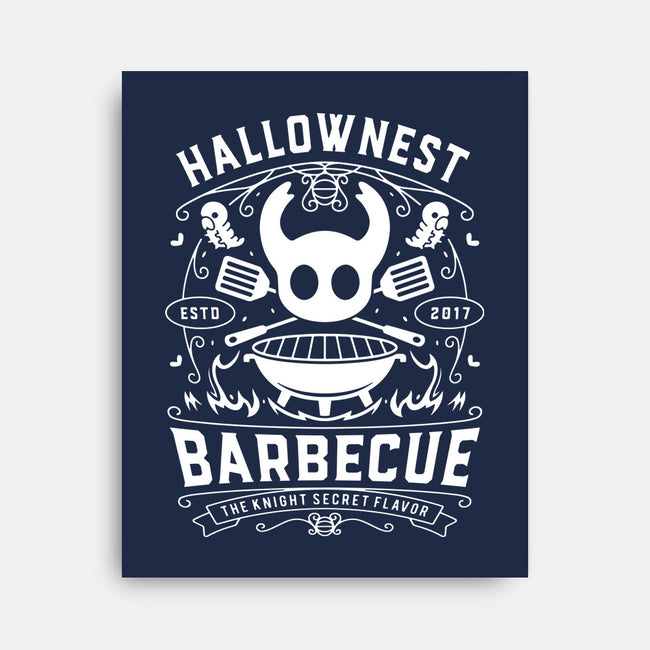 Hallownest Barbecue Emblem-None-Stretched-Canvas-LAGELANTEE
