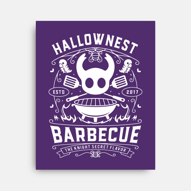 Hallownest Barbecue Emblem-None-Stretched-Canvas-LAGELANTEE