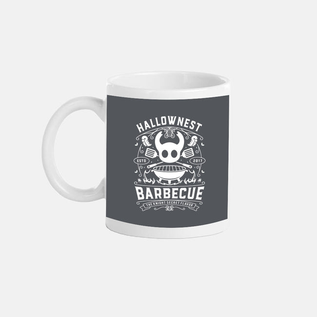 Hallownest Barbecue Emblem-None-Mug-Drinkware-LAGELANTEE