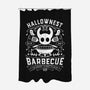 Hallownest Barbecue Emblem-None-Polyester-Shower Curtain-LAGELANTEE