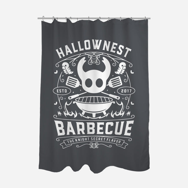Hallownest Barbecue Emblem-None-Polyester-Shower Curtain-LAGELANTEE