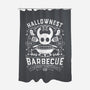 Hallownest Barbecue Emblem-None-Polyester-Shower Curtain-LAGELANTEE
