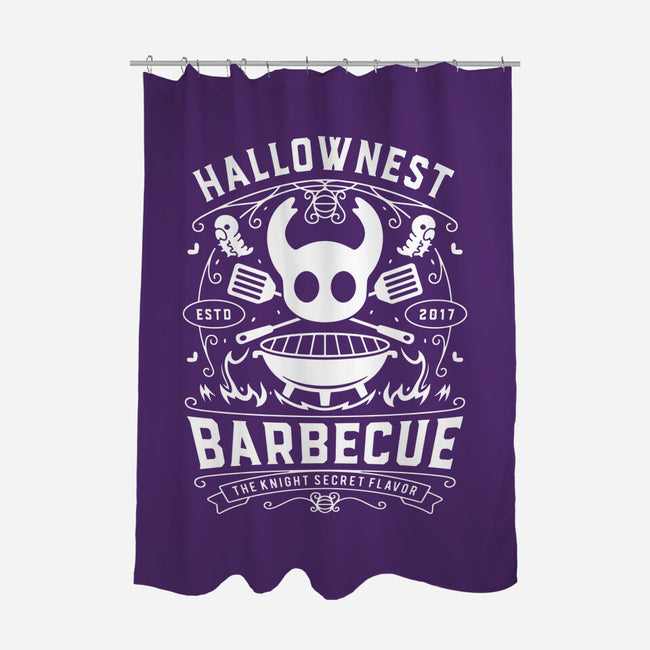 Hallownest Barbecue Emblem-None-Polyester-Shower Curtain-LAGELANTEE