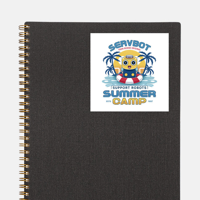 Servbot Summer Camp Vintage-None-Glossy-Sticker-LAGELANTEE