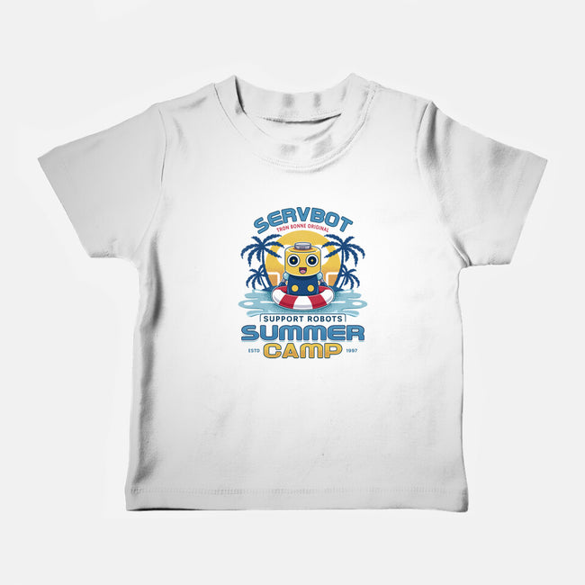 Servbot Summer Camp Vintage-Baby-Basic-Tee-LAGELANTEE