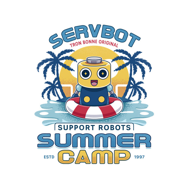 Servbot Summer Camp Vintage-None-Glossy-Sticker-LAGELANTEE