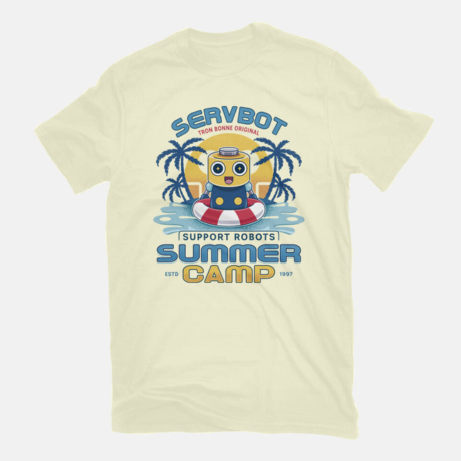 Servbot Summer Camp Vintage-Mens-Basic-Tee-LAGELANTEE