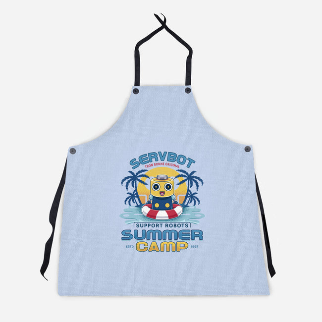Servbot Summer Camp Vintage-Unisex-Kitchen-Apron-LAGELANTEE