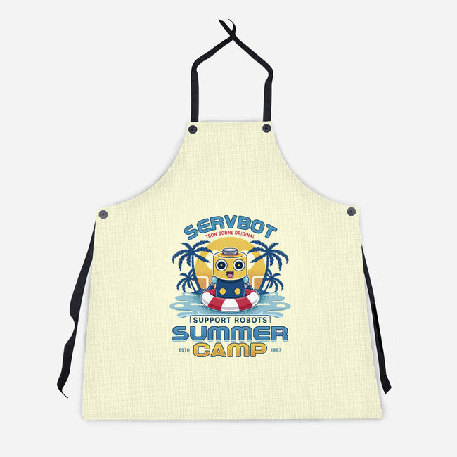 Servbot Summer Camp Vintage-Unisex-Kitchen-Apron-LAGELANTEE
