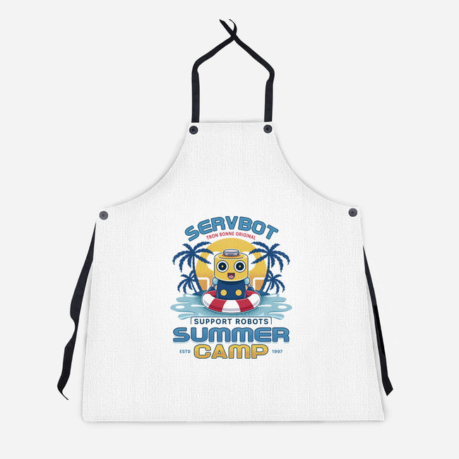 Servbot Summer Camp Vintage-Unisex-Kitchen-Apron-LAGELANTEE