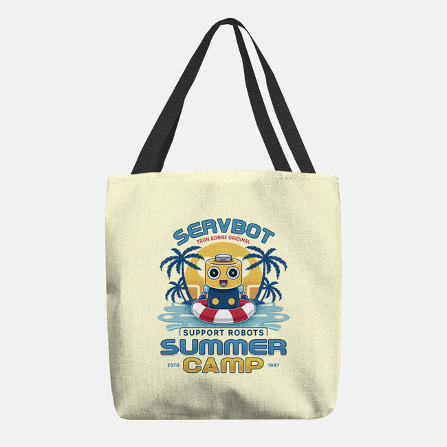 Servbot Summer Camp Vintage-None-Basic Tote-Bag-LAGELANTEE