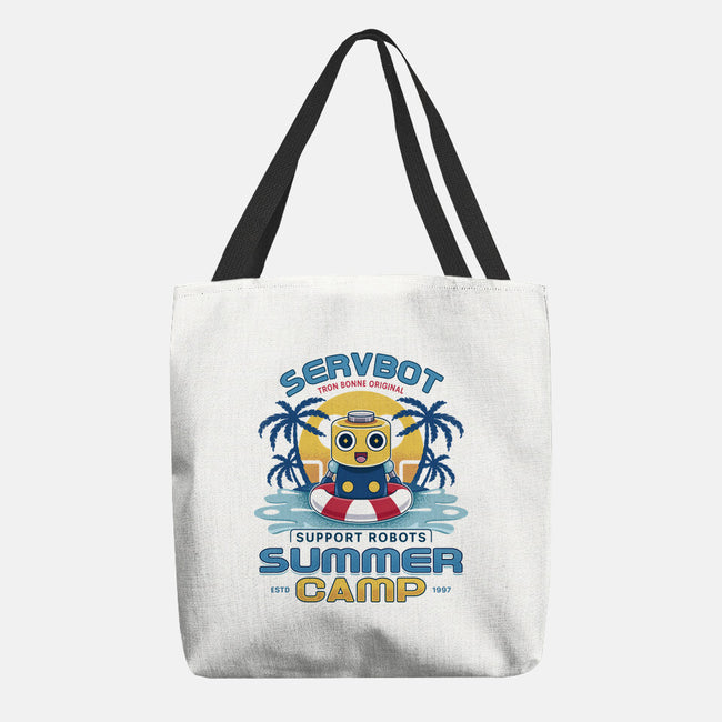 Servbot Summer Camp Vintage-None-Basic Tote-Bag-LAGELANTEE