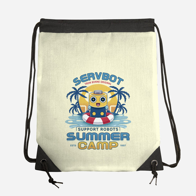 Servbot Summer Camp Vintage-None-Drawstring-Bag-LAGELANTEE