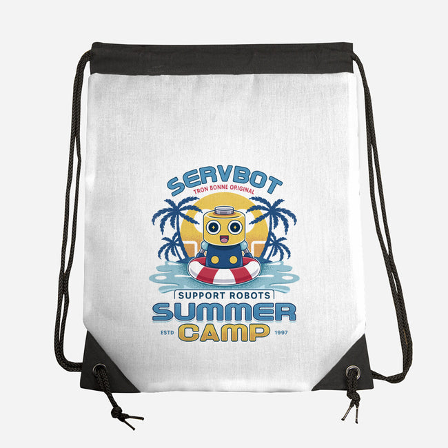Servbot Summer Camp Vintage-None-Drawstring-Bag-LAGELANTEE