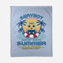 Servbot Summer Camp Vintage-None-Fleece-Blanket-LAGELANTEE