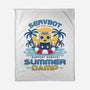 Servbot Summer Camp Vintage-None-Fleece-Blanket-LAGELANTEE