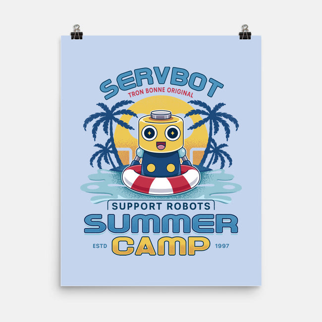 Servbot Summer Camp Vintage-None-Matte-Poster-LAGELANTEE