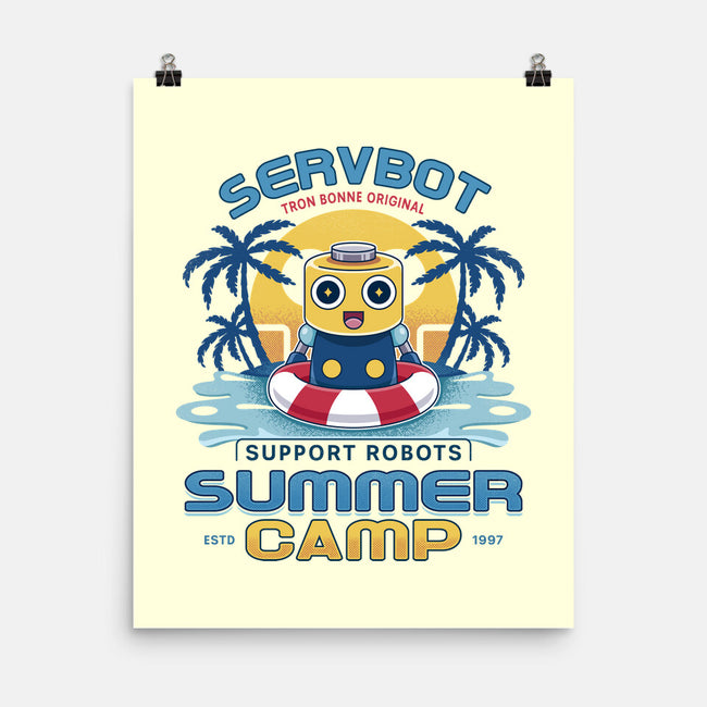 Servbot Summer Camp Vintage-None-Matte-Poster-LAGELANTEE
