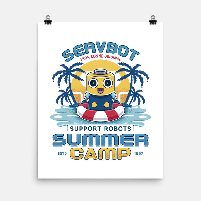 Servbot Summer Camp Vintage-None-Matte-Poster-LAGELANTEE