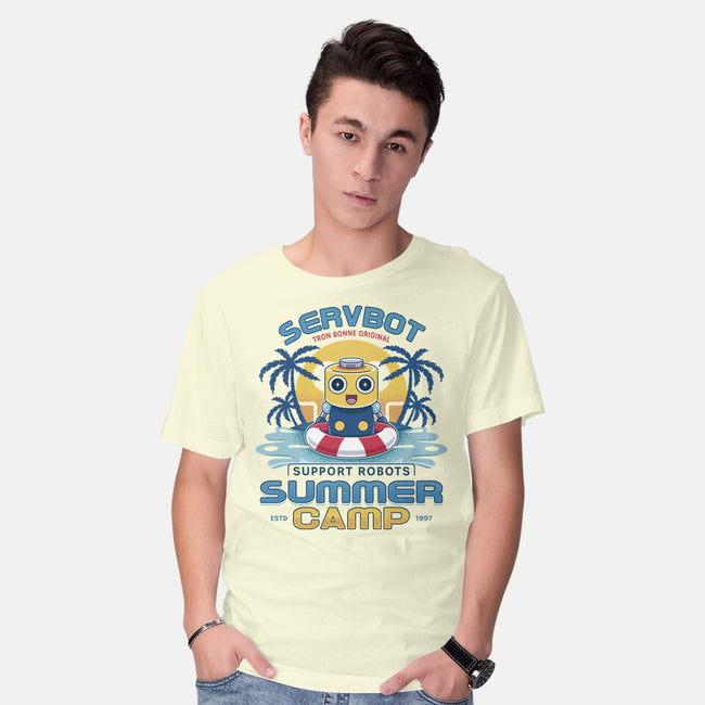 Servbot Summer Camp Vintage-Mens-Basic-Tee-LAGELANTEE