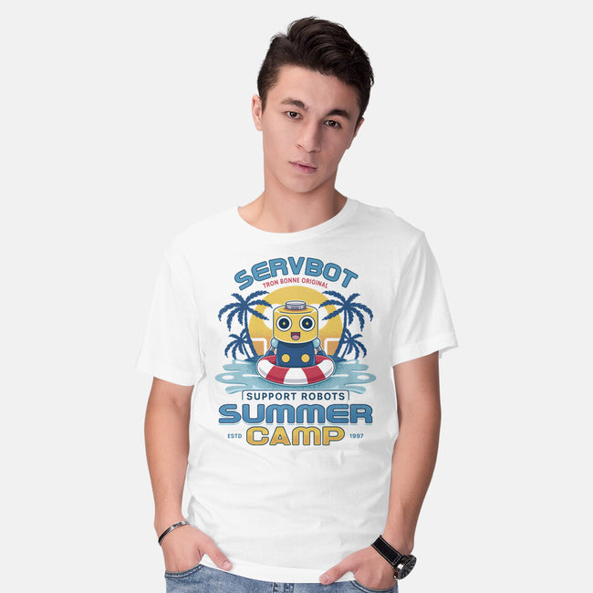 Servbot Summer Camp Vintage-Mens-Basic-Tee-LAGELANTEE