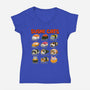 Kawaii Sushi Cats-Womens-V-Neck-Tee-GoshWow