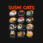 Kawaii Sushi Cats-None-Drawstring-Bag-GoshWow