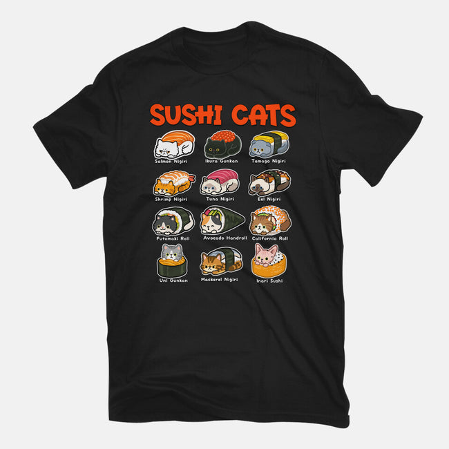 Kawaii Sushi Cats-Mens-Premium-Tee-GoshWow
