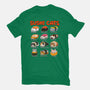 Kawaii Sushi Cats-Womens-Fitted-Tee-GoshWow