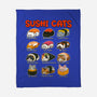 Kawaii Sushi Cats-None-Fleece-Blanket-GoshWow