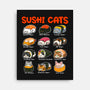 Kawaii Sushi Cats-None-Stretched-Canvas-GoshWow