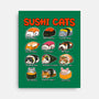 Kawaii Sushi Cats-None-Stretched-Canvas-GoshWow