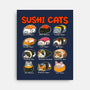 Kawaii Sushi Cats-None-Stretched-Canvas-GoshWow