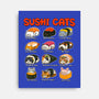 Kawaii Sushi Cats-None-Stretched-Canvas-GoshWow