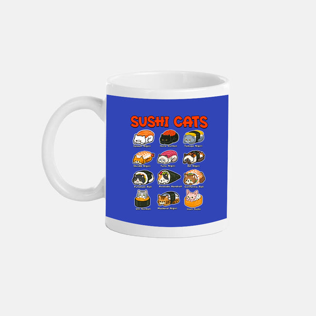Kawaii Sushi Cats-None-Mug-Drinkware-GoshWow