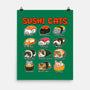 Kawaii Sushi Cats-None-Matte-Poster-GoshWow