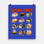 Kawaii Sushi Cats-None-Matte-Poster-GoshWow