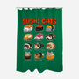 Kawaii Sushi Cats-None-Polyester-Shower Curtain-GoshWow