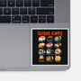 Kawaii Sushi Cats-None-Glossy-Sticker-GoshWow