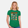 Kawaii Sushi Cats-Womens-Fitted-Tee-GoshWow