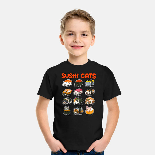 Kawaii Sushi Cats-Youth-Basic-Tee-GoshWow
