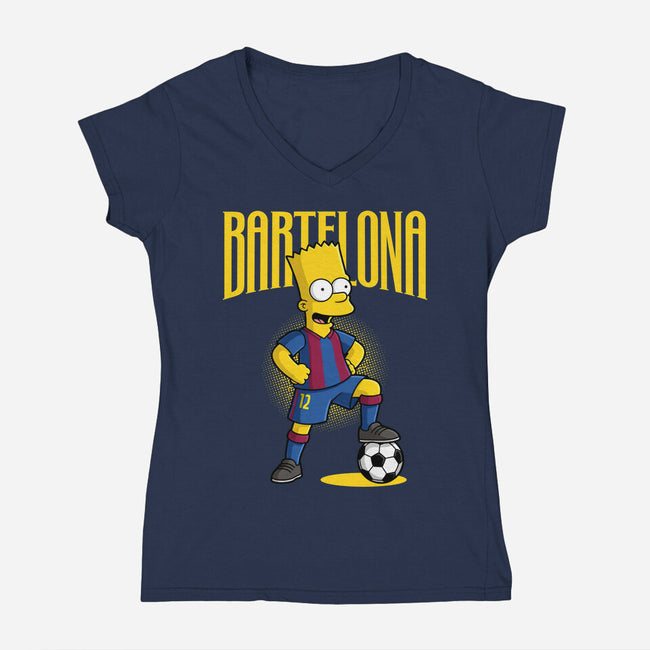 Bartelona-Womens-V-Neck-Tee-Skullmate