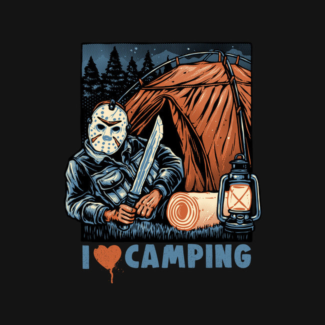 In Love With Camping-Unisex-Basic-Tee-glitchygorilla