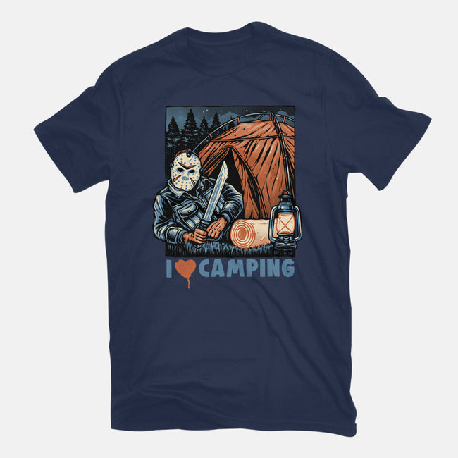 In Love With Camping-Mens-Heavyweight-Tee-glitchygorilla