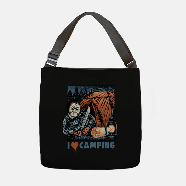 In Love With Camping-None-Adjustable Tote-Bag-glitchygorilla