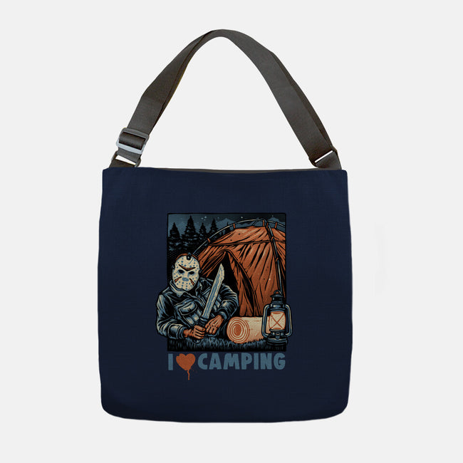 In Love With Camping-None-Adjustable Tote-Bag-glitchygorilla