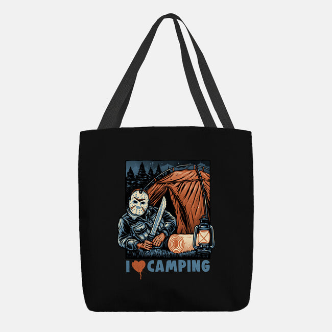 In Love With Camping-None-Basic Tote-Bag-glitchygorilla