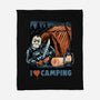 In Love With Camping-None-Fleece-Blanket-glitchygorilla