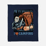 In Love With Camping-None-Fleece-Blanket-glitchygorilla
