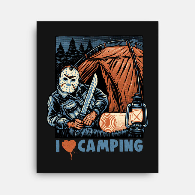 In Love With Camping-None-Stretched-Canvas-glitchygorilla